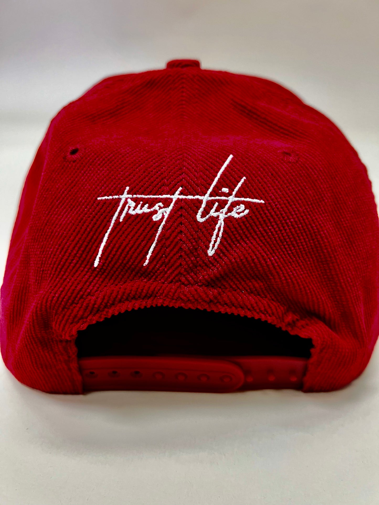 SZN 2: ‘TIL DEATH CORDUROY SNAPBACK CAP (PASSION RED)