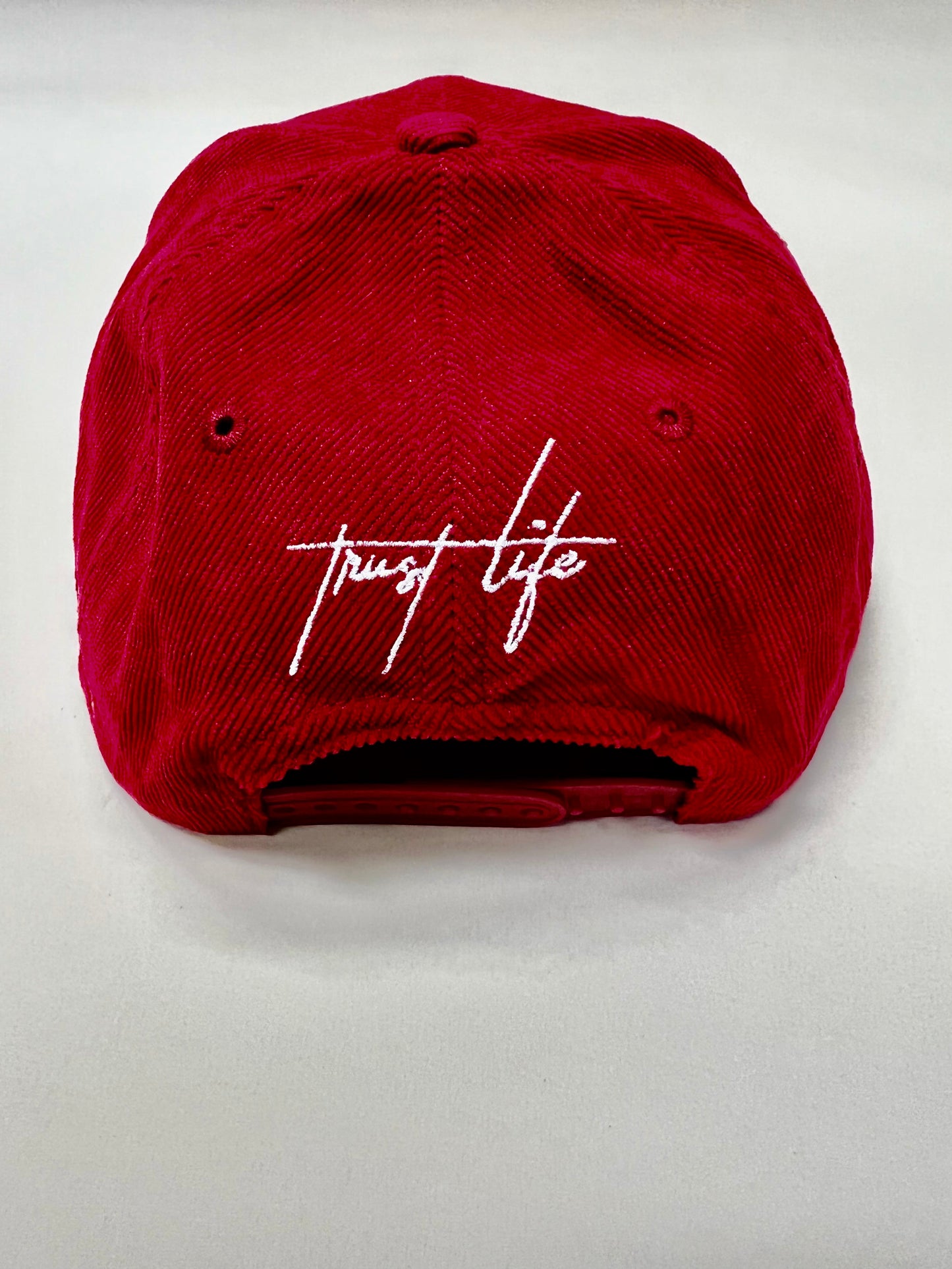 SZN 2: ‘TIL DEATH CORDUROY SNAPBACK CAP (PASSION RED)